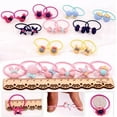 thumbnail image 5 of 40Pcs Girls Elastic Hair Bands Flower Hair Clip Bows Soft Rubber Bands Hair Bands,Mini Hair Elastics Rubber Hair Ties,for Kids Toddlers Little Girls, 5 of 5