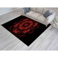thumbnail image 3 of Saloon Rugs, Large Rugs, Mandala Pattern Rug, Door Mat Rugs, Entryway Rugs, Entry Rug, Black And Red Rugs, Modern Rugs, Outdoor Rugs, 2.6'x4' - 80x120 cm, 3 of 8