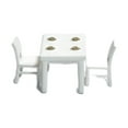 thumbnail image 2 of 3 uds., modelo de muebles a escala 1/64, accesorios para casa de muñecas, diseño de jardín de hadas, accesorios para fotos, decoración de escritorio, Blanco CUTICAT sillas de escritorio en miniatura, 2 of 8
