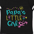 thumbnail image 4 of Inktastic Papa's Little Girl with Hearts Flower and Butterfly Girls Toddler T-Shirt, 4 of 5