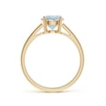 thumbnail image 2 of ANGARA Natural Prong-Set Round 1.12 ct Aquamarine Solitaire Engagement Ring in 14K Yellow Gold for Women (Size-7mm) | March Birthstone, Anniversary, Jewelry Gift for Women | Natural Aquamarine Ring, 2 of 11