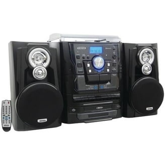 Trexonic Stereo Combo: 3-Speed Turntable, CD, Double Cassette
