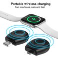 thumbnail image 4 of Cargador inalámbrico Mini Dock Cargador Smartwatch para Apple Watch 8 7 (TIPO C Negro), 4 of 9