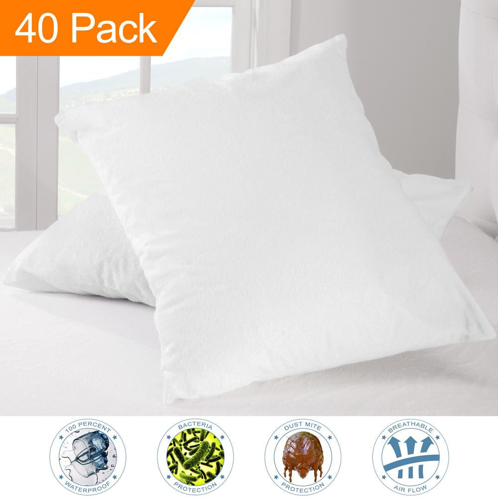 BRAND NEW LUXURY QUILTED PILLOW PROTECTOR ANTI ALLERGENIC COVERS HOTEL QUALITY 