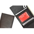 thumbnail image 4 of Genuine Soft Leather Tri-fold ID Coin Credit Card Holder Mens Wallet 536, 4 of 8
