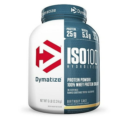 DYMATIZE Nutrition ISO100 Gâteau d'anniversaire 5 Lb.