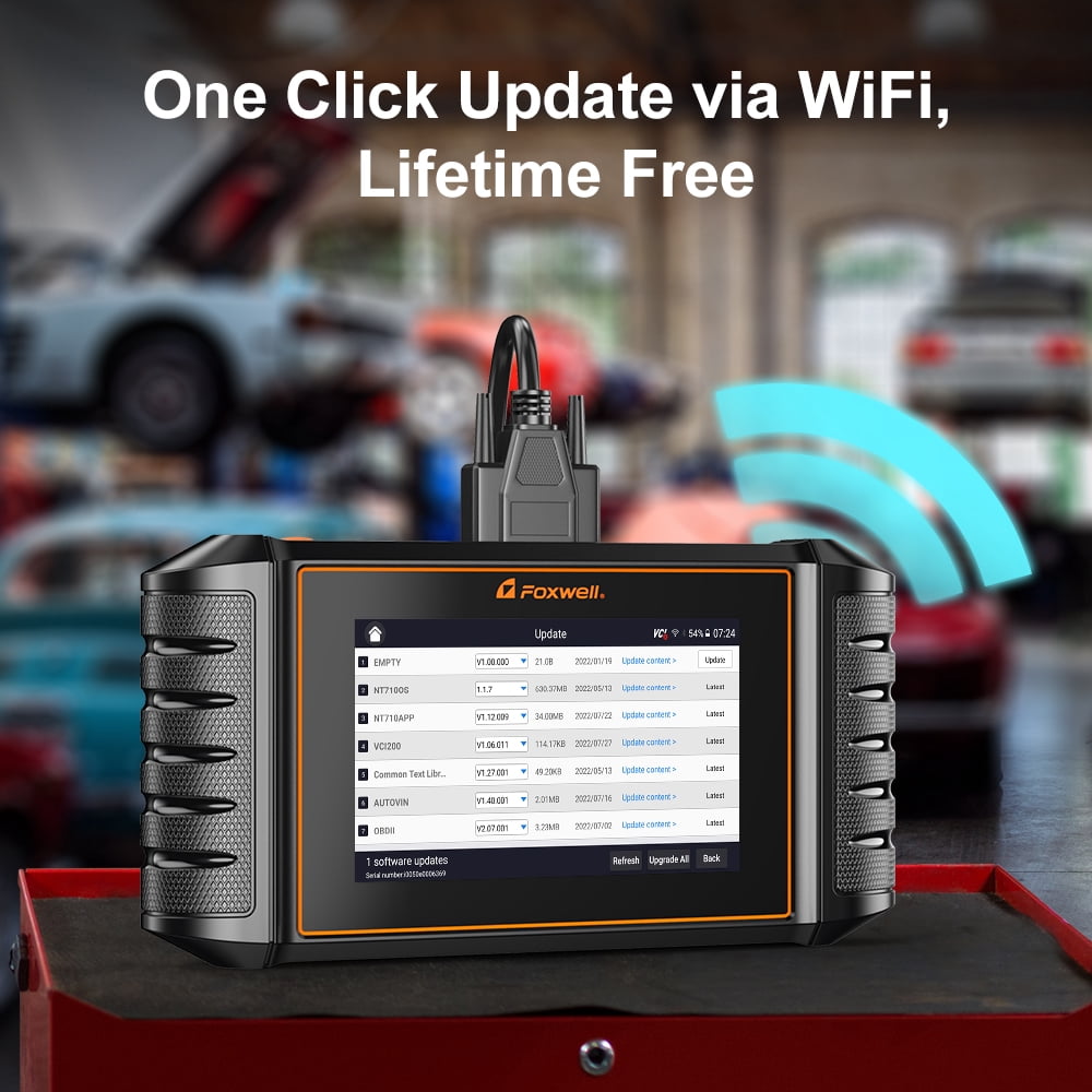 Foxwell NT710 OBD2 Scanner Automotive Bi-Directional Control Scan Tool for Acura Honda Scanner Car Full System Scanner 30 Reset Services JOBD Code Reader Fits for Honda Acura Upgraded NT510 Elite