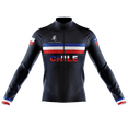 thumbnail image 1 of Long Sleeve Cycling Jersey Chile Black Flag Mens - 3XL, 1 of 3