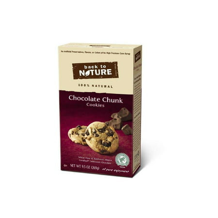 6 Pack :Back To Nature Cookies, Chocolate Chunk, 9.5 Ounce - Walmart.com