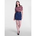 thumbnail image 3 of Scenario Women's Stripe Sweater with Short Sleeves, Sizes XS-XXXL, 3 of 8