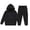 Black, variant on HCYSFG Girls Graphic Print Tracksuit Sets 2 Piece Fleece Hooded Long Sleeve Sweatsuit Sets Hoodie And Jogger Pants Matching Sets