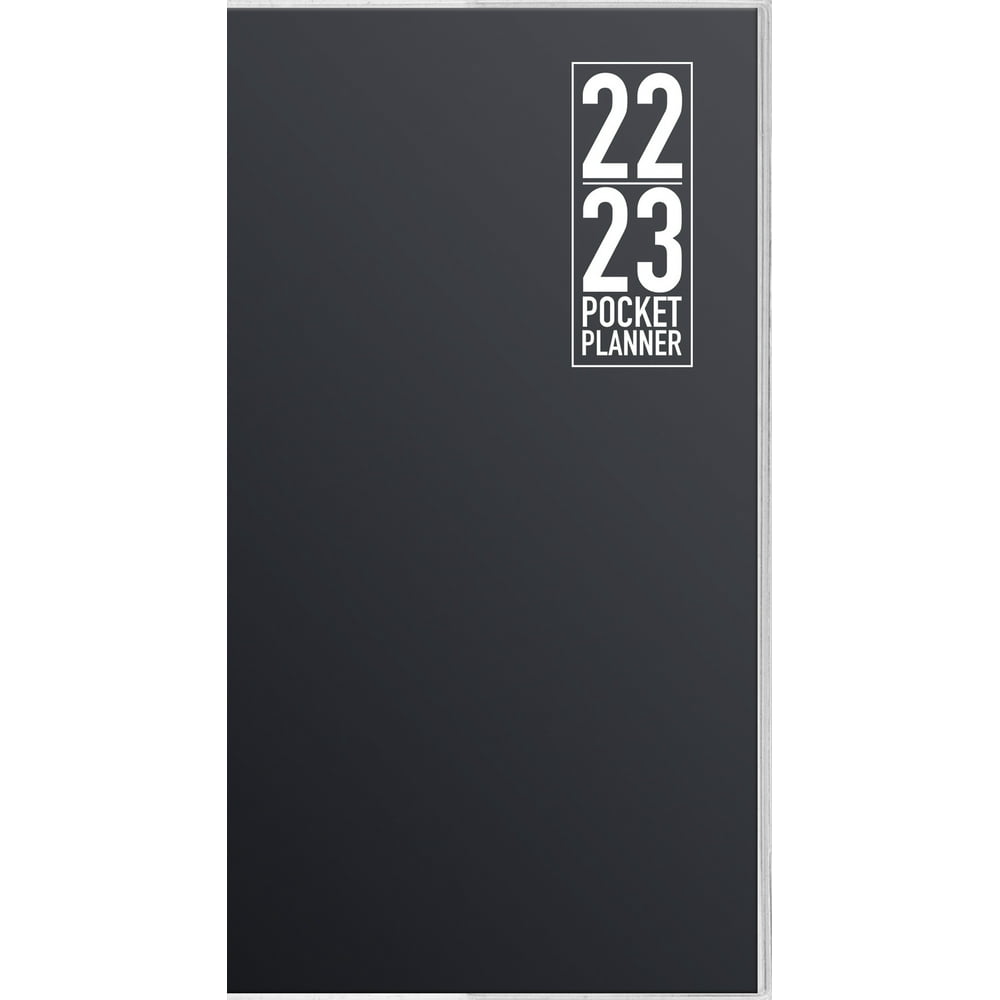 20222023 Classic Black Pocket Planner