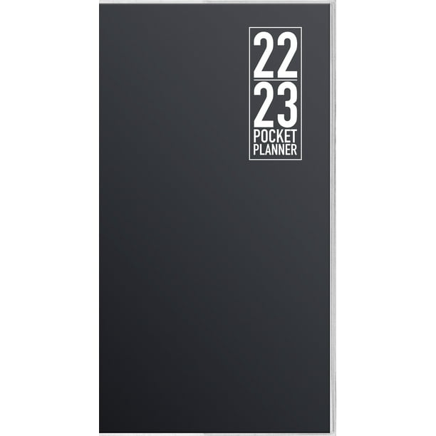 20222023 Classic Black Pocket Planner