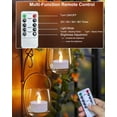 thumbnail image 4 of Velas LED tipo tealight Jialine, paquete de 24, con control remoto y temporizador, luz cálida, 4 of 6