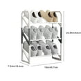 thumbnail image 6 of under $5 Usloyux Shoe Rack Organizer Shelf for Closet Entryway Hallway,Lightweight Sturdy Mini Shoe Storage Stand Space Saving Corner Shoe Organizers, 6 of 9