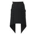 thumbnail image 6 of HongQid Women's Punk Daily Half Skirt Medieval Clothing Adjustable Streetwear Hip Hop Personality Skirt Shorts Black XL, 6 of 7