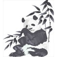 thumbnail image 3 of Panda Duvet Cover Set, Giant Panda Bear Sitting in Zoo Traditional Chinese Painting Monochrome Picture, Decorative 2 Piece Bedding Set with 1 Pillow Shams, Twin Size, Cadet Blue White, by Ambesonne, 3 of 3