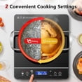 thumbnail image 5 of Portable Induction Cooktop Burner, 1800W Induction Hot Plate with LCD Touch, 20 Cooking Modes & 3-Hour Timer, Child Safety Lock & Auto Shutoff, ETL Certified Electric Stove for Home, Dorm, RV, 5 of 8