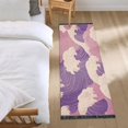 thumbnail image 3 of Yayeee Runner Rug for Bedroom 2'x6' Machine Washable Hallway Non Slip Mat, Purple Wave Pattern, 3 of 8