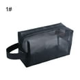 thumbnail image 5 of harmtty Portable Transparent Travel Cosmetic Bag Makeup Case Toiletry Storage Pouch,With Handle, 5 of 8