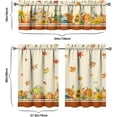 thumbnail image 2 of Fall Thanksgiving Kitchen Curtain Valance 3 Piece Set, Pumpkin Sunflower Maple Leaf Kitchen Decor,Thanksgiving Autumn Kitchen Curtains and Valance for Living Room Bedroom Kitchen Cafe Decor 36In, 2 of 6