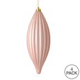 thumbnail image 2 of Vickerman M183258M 8 in. Rose Gold Matte Line Finial Ornament  4 per Bag, 2 of 3