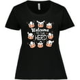 thumbnail image 3 of Inktastic Welcome to the Herd with Cute Black and White Holstein Cows Women's Plus Size T-Shirt, 3 of 5