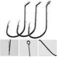 thumbnail image 3 of Baitholder Hooks Fishing Octopus Hooks 150pcs Hooks with 2 Baitholder Barbs, Offset Circle Hooks Jig Fish Hooks Assorted Size, Tackle Box, for Freshwater Saltwater, 3 of 6