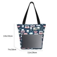 thumbnail image 3 of Bingfone Dental Seamless Women Shoulder Tote Bags Casual Bag Ladies Shopping Handbag, 3 of 7
