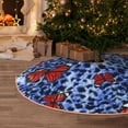 thumbnail image 5 of Rateoe Abstract Colorful Butterflies Pattern Christmas Tree Skirt with Ties , Christmas Tree Decorations, Farmhouse Christmas Decor Xmas Holiday Decorations-36", 5 of 6