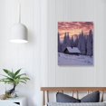 thumbnail image 3 of ARISTURING Stunning Sunset on A Snow Covered Landscape Pine Trees And Forest Scenery Wall Art Decoration Poster Decorative Painting Canvas Wall Art Living Room Posters Bedroom Painting, 3 of 4