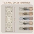 thumbnail image 5 of Roxstand 2'x6' Washable Runner Rug for Hallway Entrance Bedroom Entryway, Vintage Non Slip Stain Resistant Kitchen Rugs, Ivory, 5 of 10