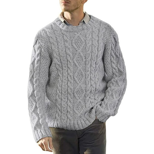 H>WOOL CABLE HOLE CREW NECK PULLOVER | streamlineinspection.com