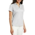 thumbnail image 4 of Mafoose Women's Performance Fine Jacquard Polo T-Shirt White 3X-Large, 4 of 5