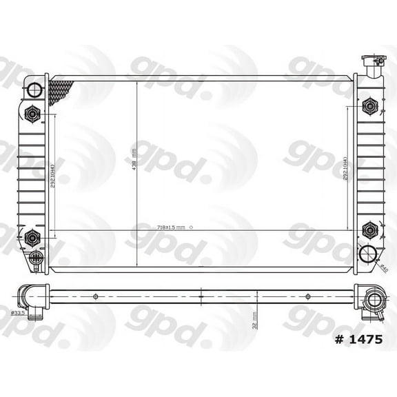 Radiator Fits select: 1992-1995 CHEVROLET LUMINA, 1993-1995 PONTIAC TRANS SPORT