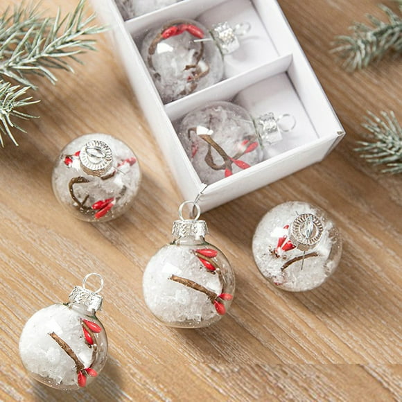 Paquete de Regalo de Navidad con Decoraciones Navideñas, Colgante de Árbol de Navidad Combinado, Juego de Navidad