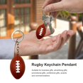 thumbnail image 3 of Mini Keychain Pendant Simulation Realistic Rugby Decor Decorative Anti-fall Ornamental Rugby Key Ring Pendant Outdoor Supply, 3 of 10