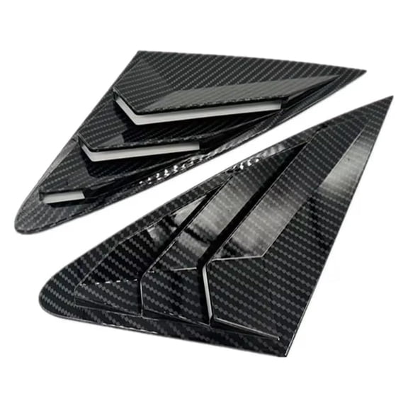 MPXBM Rear Side Window Louvers for Audi A4 A4L S4 B8 Sedan 2009 2010 2011-2016 Racing Style ABS Side Rear Window Louvers Body Kit Accessories Cars
