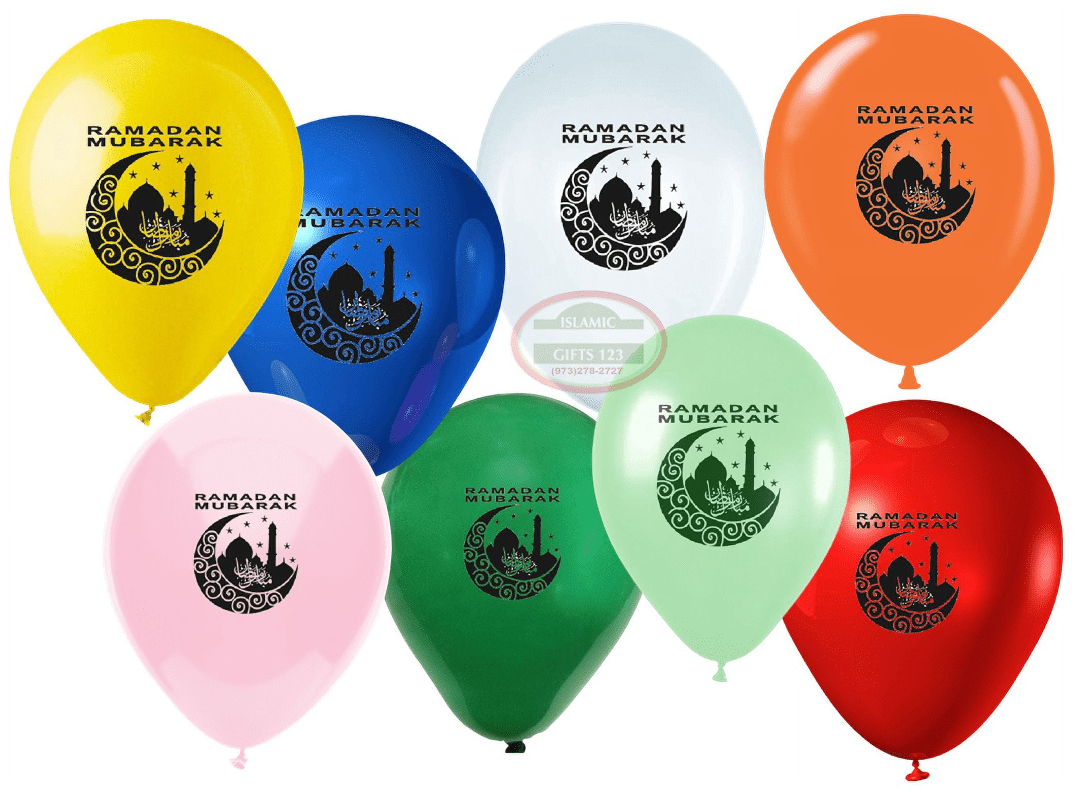 Ramadan Balloons[500 Pack ]Ramadan Decorations Ramadan Mubarak Wall Decoration Eid Favors Ramadan Gifts Islamic Decoration Islamic Gifts 123