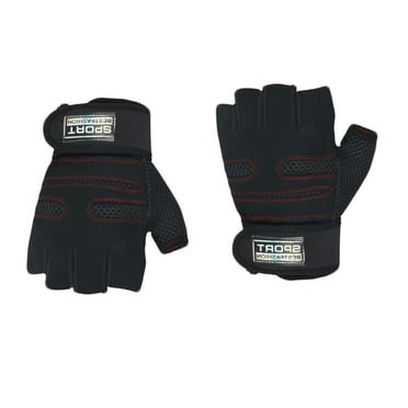 Guozer Clearance Training Fitness Wrist Wrap 1 Pair Weight Lifting Gym Gloves Workout Gloves for Men and Women Workout Exercise Breathable Gloves