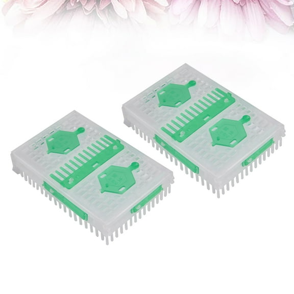 Toyvian Beekeeping Queen Cage White 2Pcs 4.3 x 2.6 x 1 In