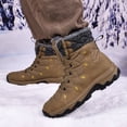 thumbnail image 3 of Zapatos Senderismo Botas Invierno Nieve Forro Piel Cálida para Hombres Exteriores, 3 of 9