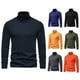 thumbnail image 5 of Camisa básica de cuello alto de cachemira CVC para hombre Uso versátil Diseño elegante Fácil de mantener, 5 of 6