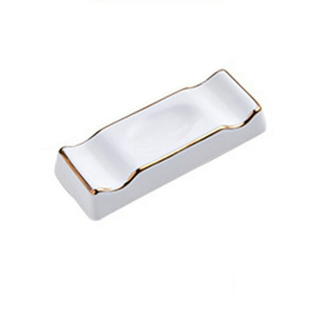

1 Pcs Ceramic Chopsticks Rest Stand Nordic Style Sticks Holder Fork Stand Spoon Tableware Holder ( Three Uses)