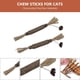 thumbnail image 4 of Palo de hierba para gatos, palo para rechinar los dientes con hierba para gatos, palo para gatos, juguete molar de madera natural para gatos, 2 piezas, 4 of 5