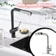 thumbnail image 4 of Yuarrent Grifos de cocina modernos con caño de alto, resistentes a la corrosión y fáciles de limpiar, modernos y pulverizadores Cocina y Comedor Color cepillado, 4 of 6
