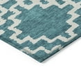thumbnail image 4 of Addison Rugs Chantille Indoor/Outdoor Transitional Diamonds Teal Washable Rectangle Rug, 10' x 14', 4 of 6