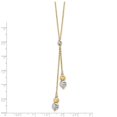 thumbnail image 4 of 14K Yellow Gold Fancy Necklace Chain Two-tone Polished w/1.5 in ext. 15.5 inch 2 mm, 4 of 4