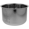 thumbnail image 5 of KAKOWELY Casserole Intérieure de Cuiseur à Riz en Acier Inoxydable de Remplacement pour Usage Alimentaire avec Échelle Intégrée et Design Polyvalent 5,7 Tasses,8,66"X8,66"X5,2 Pouces, 5 of 5