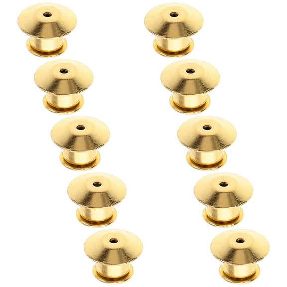 DECOMELODY 10Pcs Locking Pin Backs for Brooch and Lapel Pin Various Demographics